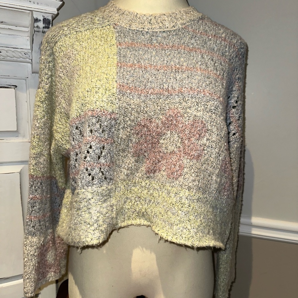 Sincerely Jules Women's Multicolor Patchwork Sweater
